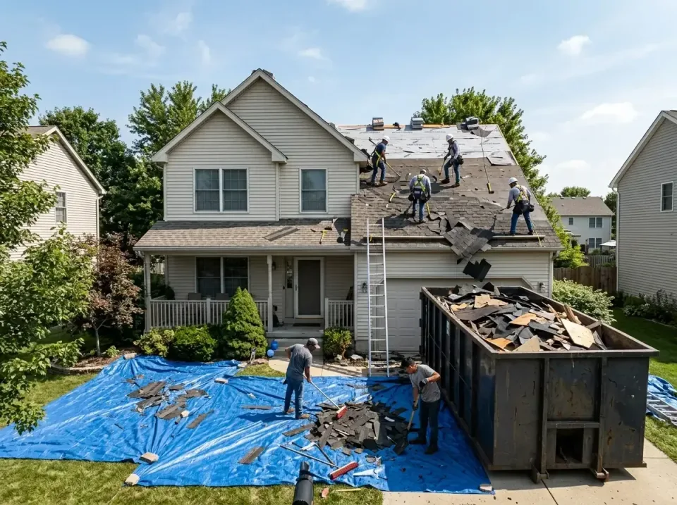 roof-replacement-debris-remova-004 — frequently asked questions, Cheapest Dumpster Rentals in Knightstown, IN